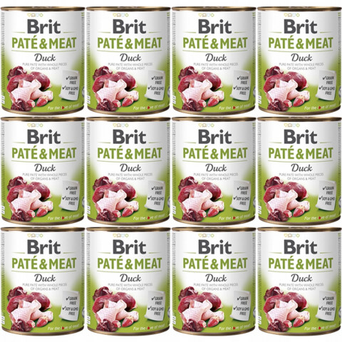 BRIT Paté & Meat Ente - Nassfutter für Hunde - 12x800g - Fotogalerie 1
