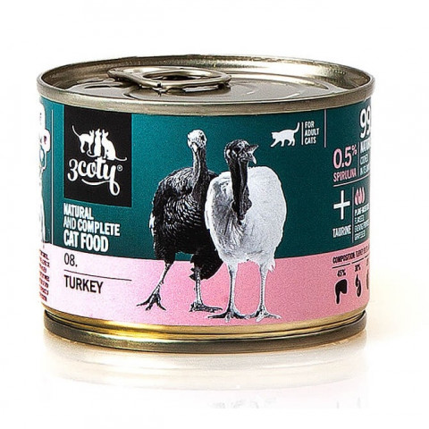 3COTY 08. Turkey - nassfutter für Katzen - 180g - Fotogalerie 1