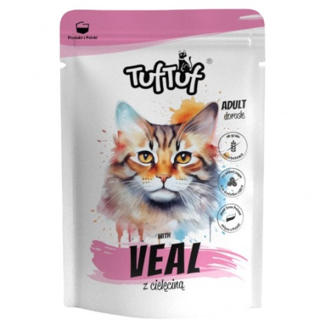 TUF TUF with veal - nassfutter für Katzen - 12x300g - Fotogalerie 2