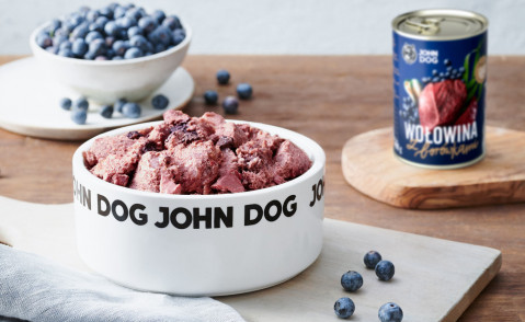 JOHN DOG Berry line Beef with blueberries - Nassfutter für Hunde - 800g - Fotogalerie 2