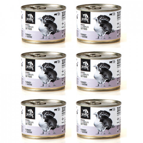 3COTY 24. Turkey and goose - nassfutter für Katzen - 6x180g - Fotogalerie 1