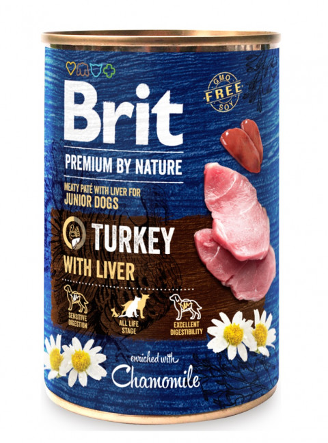BRIT Premium by nature Junior Turkey with Liver - Nassfutter für Hunde - 400g - Fotogalerie 1