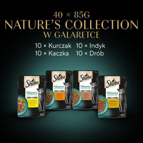 SHEBA Nature's Collection Poultry Flavors in jelly - nassfutter für Katzen - 40 x 85g - Fotogalerie 14