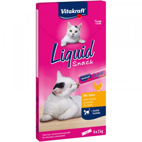 VITAKRAFT Liquid Snack Chicken - Katze behandeln - 6 x 15g - Fotogalerie 1