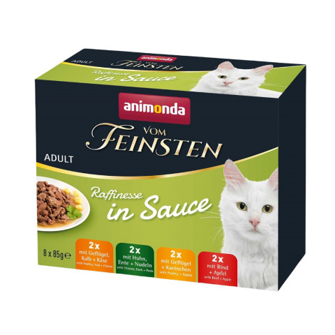 ANIMONDA Vom Feinsten Adult Raffinesse in sauce - nassfutter für Katzen - 8x85g - Fotogalerie 1