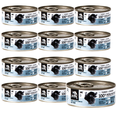 3COTY Turkey with chicken - nassfutter für Katzen - 12x80g - Fotogalerie 1