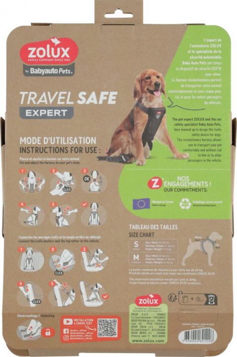 ZOLUX Travel Safe M black - geschirr für hunde - Fotogalerie 2