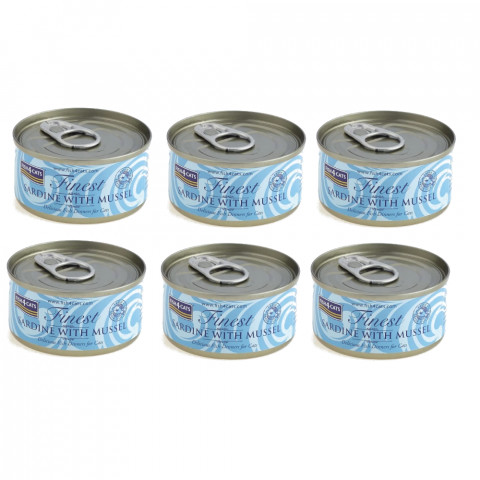 FISH4CATS Sardine with mussel - nassfutter für Katzen - 6x70g - Fotogalerie 1