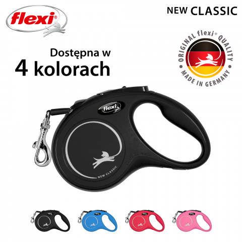 Flexi New CLASSIC 5 m Schwarz Hund Rückziehbare Leine - Fotogalerie 4