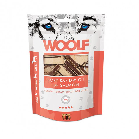 WOOLF Soft Sandwich of Salmon - leckerli für hunde - 100g - Fotogalerie 1
