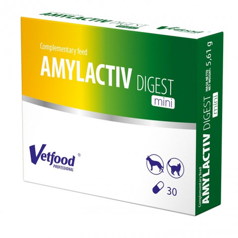 VETFOOD Amylactiv Digest Mini - nahrungsergänzungsmittel für hunde und katzen - 30stück - Fotogalerie 1