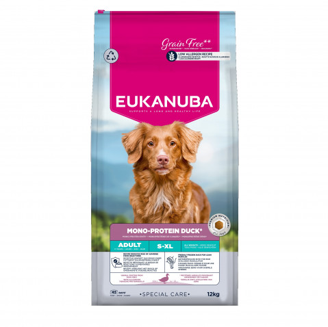 EUKANUBA Special Care Mono-Protein Adult, Ente – Trockenfutter für Hunde – 12kg - Fotogalerie 1
