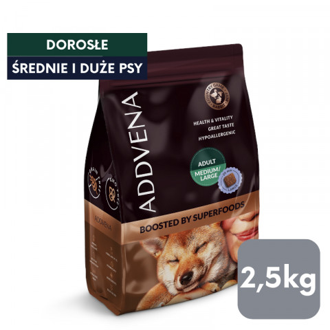 ADDVENA Boosted by superfoods Adult Medium/Large Beef - trockenfutter für Hunde - 2,5kg - Fotogalerie 5