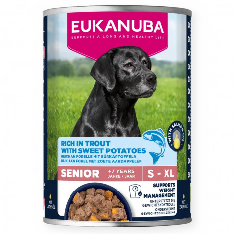 EUKANUBA Life Care Senior Rich in trout with sweet potatoes - Nassfutter für Hunde - 400g - Fotogalerie 1