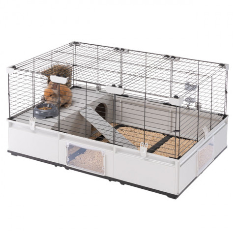 FERPLAST Modular 2 - käfig für kaninchen und hausmeerschweinchen - 109 x 72 x 56cm - Fotogalerie 5
