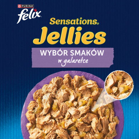  Purina Felix Sensations Mix Truthahn, Makrele, Lamm, Hering Box - Katzen Nassfutter - 12x85 g - Fotogalerie 8