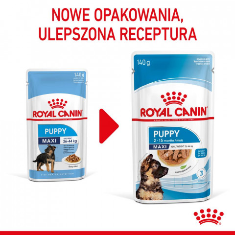 ROYAL CANIN Maxi Puppy SHN - nassfutter für Hunde - 10x140g - Fotogalerie 5