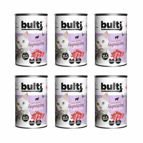 BULTI Rich in lamb - nassfutter für Katzen - 6x400g - Fotogalerie 1