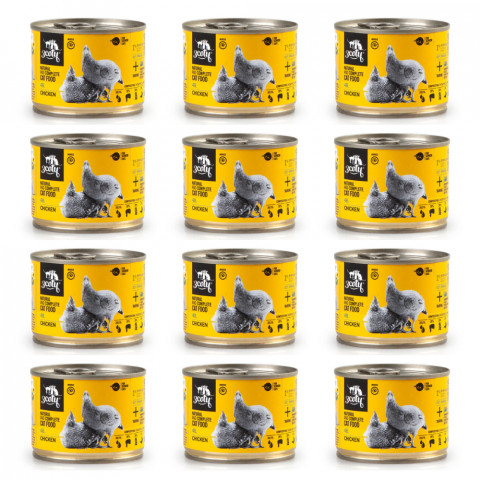 3COTY 48. Chicken with spirulina - nassfutter für Katzen 12x180g - Fotogalerie 1