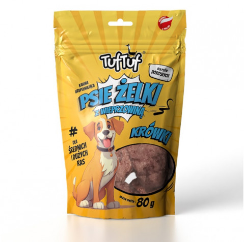 TUF TUF Psie żelki - pork fudge - leckerli für hunde - 80g - Fotogalerie 1