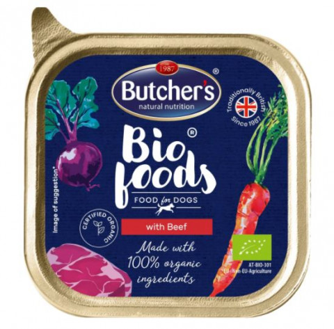 BUTCHER'S Bio Foods with beef - Nassfutter für Hunde - 150 g - Fotogalerie 1