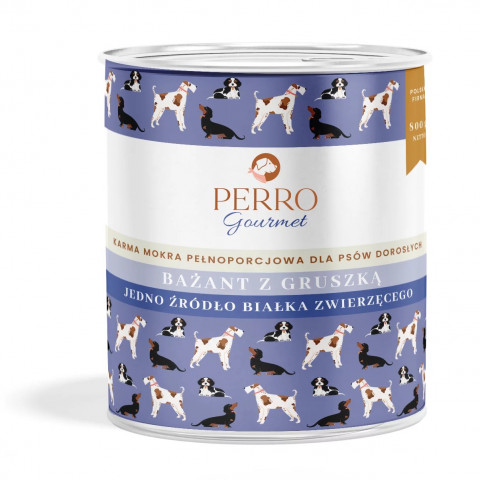 PERRO Gourmet Pheasant with pear - Nassfutter für Hunde - 800g - Fotogalerie 1