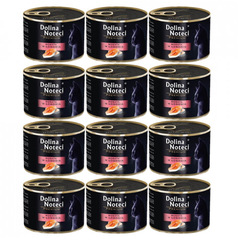 DOLINA NOTECI Premium reich an Lachs - Nassfutter für Katzen - 12x185g - Fotogalerie 1