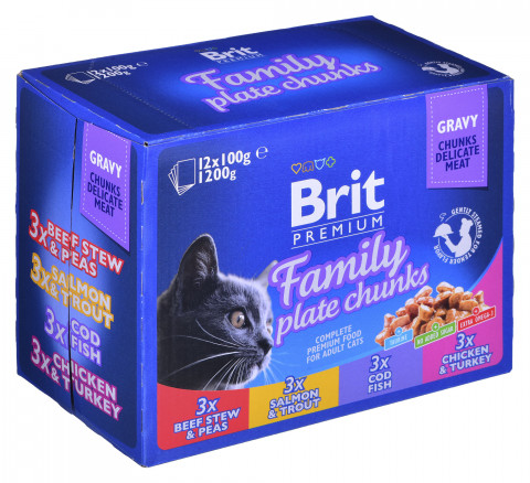 BRIT Cat Pouches Family Plate - Nassfutter für Katzen - 12 x 100g - Fotogalerie 8