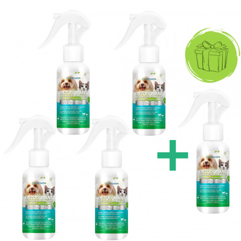 EUROWET Deodorant - Geruchsneutralisator für Hunde und Katzen - 100 ml - 4+1 GRATIS! - Fotogalerie 1