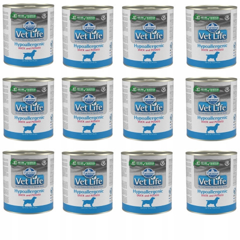 FARMINA Vet Life Dog Hypoallergenic Duck&Potato – Nassfutter für Hunde – 12 x 300 g - Fotogalerie 1