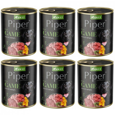 DOLINA NOTECI Piper Animals mit Wild und Kürbis - Nassfutter für Hunde - 6x800g - Fotogalerie 1