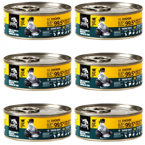 3COTY Chicken with spirulina For kittens and nursing cats - nassfutter für Katzen - 6x80g - Fotogalerie 1
