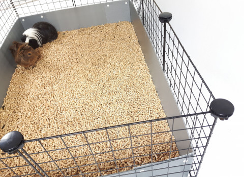 C&C Modular Käfig 3x2 110x75 cm Meerschweinchen, Igel, silbergrau - Fotogalerie 9