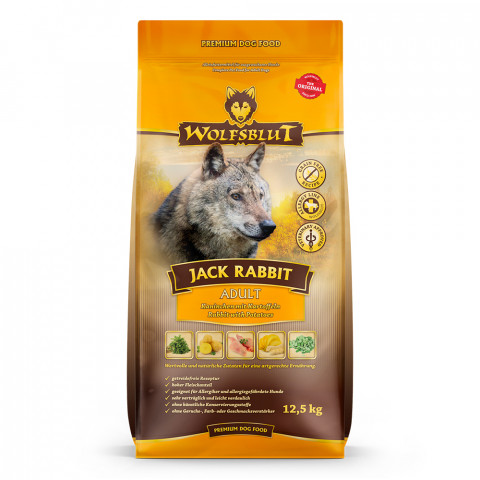 WOLFSBLUT Jack Rabbit - trockenfutter für Hunde - 12,5kg - Fotogalerie 1