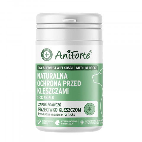 ANIFORTE Tick shield Medium breeds - nahrungsergänzungsmittel für hunde - 60 tabletten - Fotogalerie 1