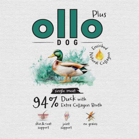 OLLO Plus Collagen Duck - Nassfutter für Hunde - 400g - Fotogalerie 2