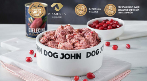 JOHN DOG Berry Adult Veal with cranberries - Nassfutter für Hunde - 6 x 800 g - Fotogalerie 2