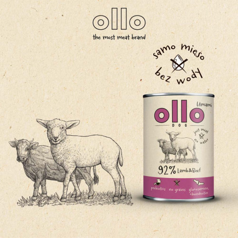 OLLO Umami Lamb and beef - Nassfutter für Hunde - 400g - Fotogalerie 5