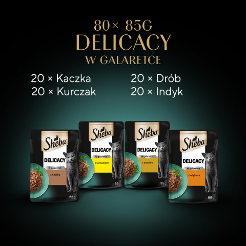 SHEBA Delicacy Geflügelgeschmack in Gelee - Katzennassfutter - 80x 85 g - Fotogalerie 6