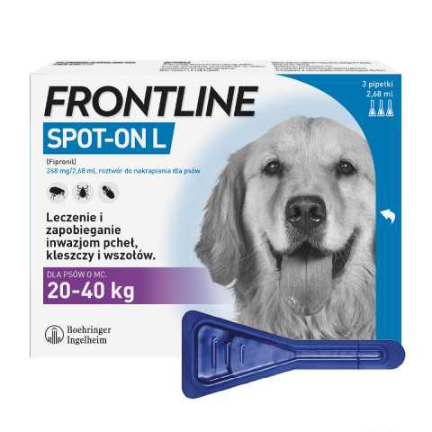 Frontline Spot- on L Parasitentropfen für Hunde 20-40 kg, 3 x 2,68 ml - Fotogalerie 1