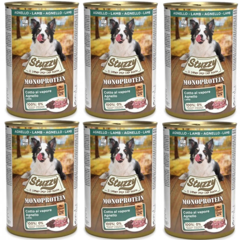 STUZZY Monoprotein Lamm – Nassfutter für Hunde – 6x400g - Fotogalerie 1