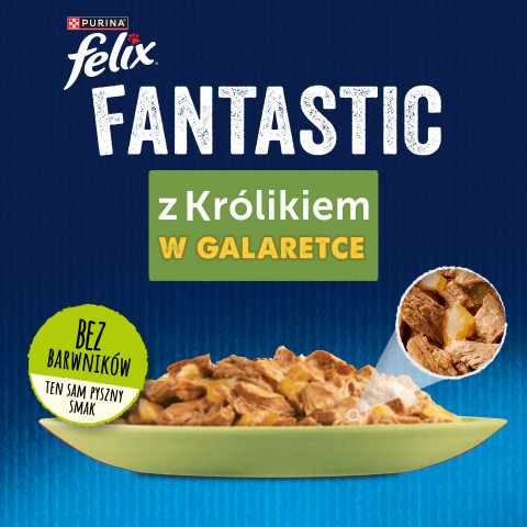 Purina Felix Fantastisches Kaninchen in Gelee - Katzen Nassfutter - 85g - Fotogalerie 4