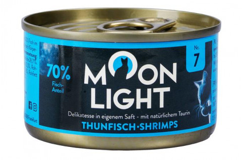 MOONLIGHT Dinner Nr 7 Tuna and shrimps - nassfutter für Katzen - 80g - Fotogalerie 1