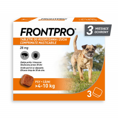 FRONTPRO Floh- und Zeckentabletten für Hund (>4-10 kg) - 3x 28,3mg - Fotogalerie 1