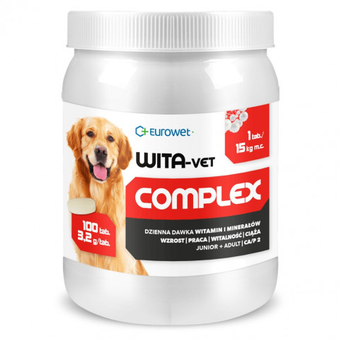 EUROWET Wita-Vet Complex 3,2g - nahrungsergänzungsmittel für hunde - 100 tabletten - Fotogalerie 1