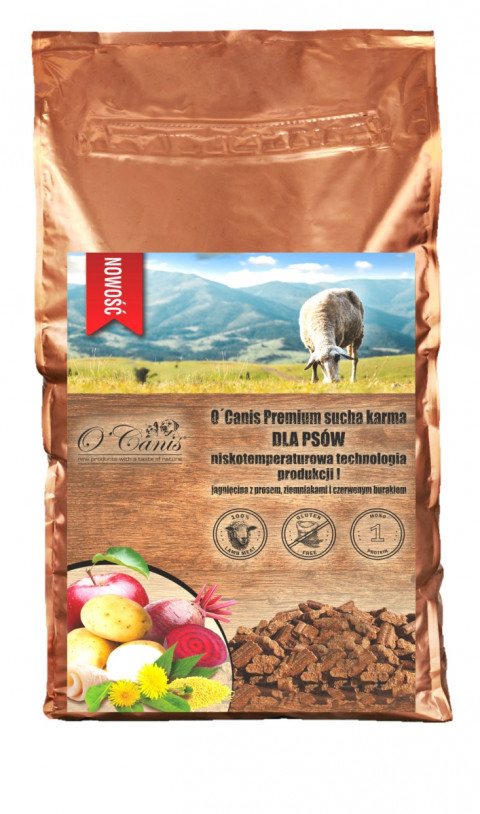 O'CANIS Lamb with millet, potatoes, and red beet - trockenfutter für Hunde - 1,5kg - Fotogalerie 1