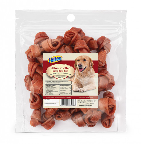 HILTON Knotted Lamb Bone 6 cm - hundekauartikel - 500g - Fotogalerie 1