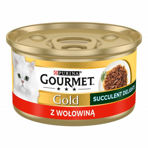 PURINA Gourmet Gold Succulent Delights Beef - Nassfutter für Katzen - 85g - Fotogalerie 1