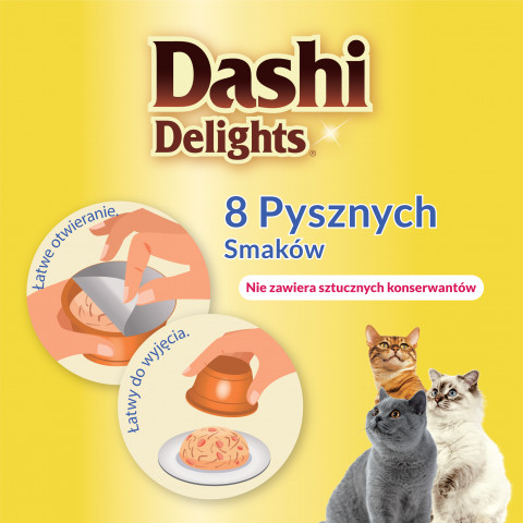 INABA Dashi Delights Huhn-Thunfisch & Lachs-Bouillon - Katzenleckerli - 70g - Fotogalerie 3