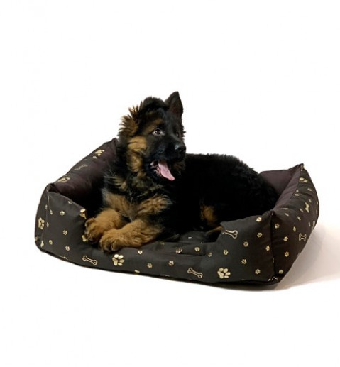 GO GIFT Hundebett L - braun - 65x45x15 cm - Fotogalerie 5